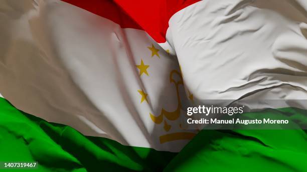 flag of tajikistan - dushanbe stock pictures, royalty-free photos & images