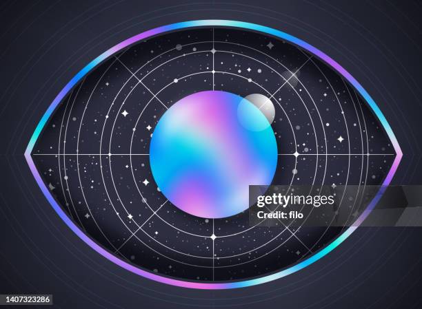 universe outer space astrology eye - magic eye 幅插畫檔、美工圖案、卡通及圖標