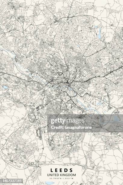 illustrations, cliparts, dessins animés et icônes de leeds, carte vectorielle du royaume-uni - leeds