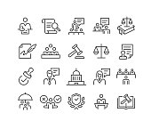 Court Icons - Classic Line Series