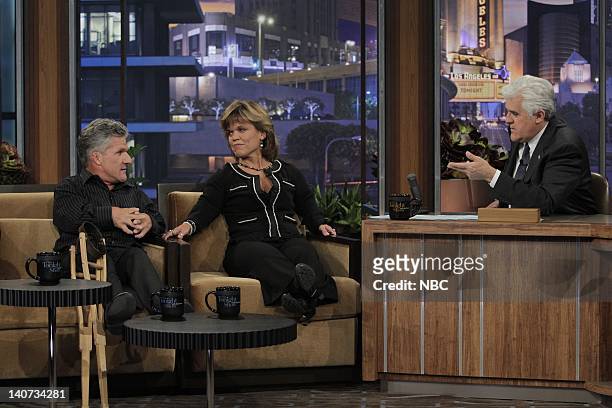 Episode 3800 -- Pictured: "The Roloffs" Matt and Amy Roloff during an interview with host Jay Leno on April 5, 2010 -- Photo by: Stacie...