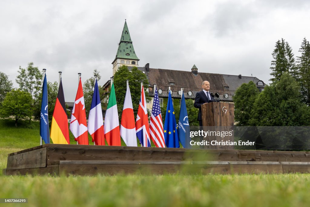 G7 Leaders Convene For Summit At Schloss Elmau