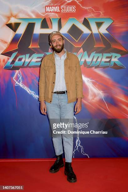 Tristan Lopin attends the “Thor: Love and Thunder” Premiere At Le Grand Rex on July 07, 2022 in Paris, France.