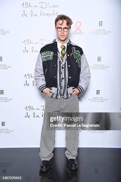 Sunny Jules attends the "Diner De La Mode" to benefit Sidaction at Pavillon Cambon Capucines on July 07, 2022 in Paris, France.