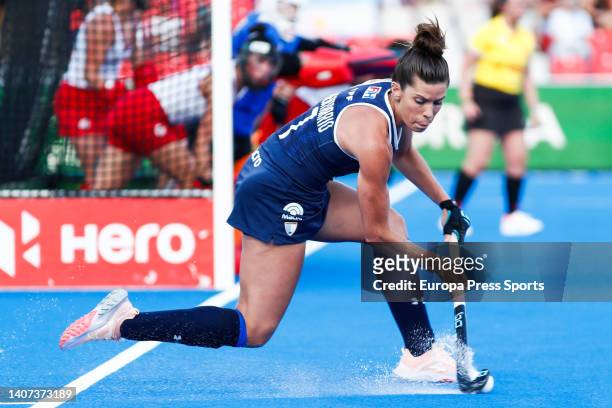 Agustina Albertarrio of Argentina in action during the FIH Hockey Women's World Cup 2022, Pool C, hockey match played between Argentina v Canada at...