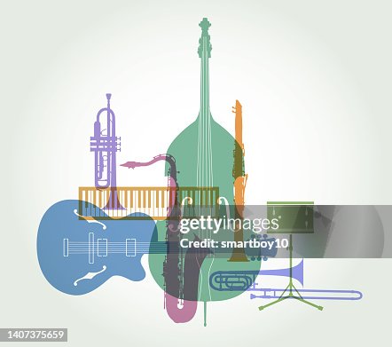 Musical Instruments Jazz High-Res Vector Graphic - Getty Images