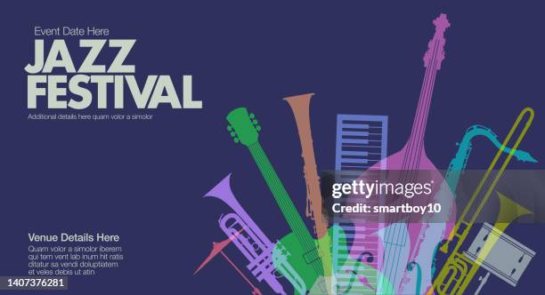 jazz festival - jazz piano stock illustrations