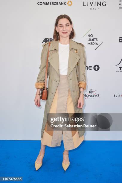 Christiane Paul attends the German Producers Alliance Summer Party at Tipi am Kanzleramt on July 07, 2022 in Berlin, Germany.