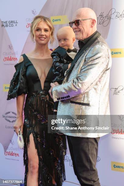 Modesta Vzesniauskaite and John Caudwell attend the Caudwell Children Butterfly Ball 2022 at The Londoner Hotel on July 07, 2022 in London, England.