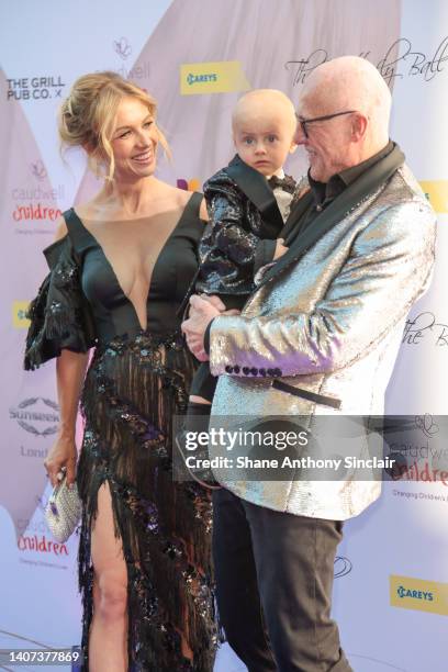 Modesta Vzesniauskaite and John Caudwell attend the Caudwell Children Butterfly Ball 2022 at The Londoner Hotel on July 07, 2022 in London, England.