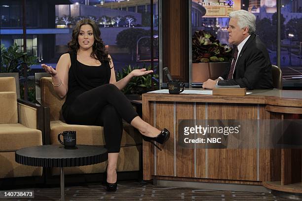 Episode 3818 -- Pictured: Model Ashley Graham during an interview with host Jay Leno on April 30, 2010 -- Photo by: Paul Drinkwater/NBCU Photo Bank