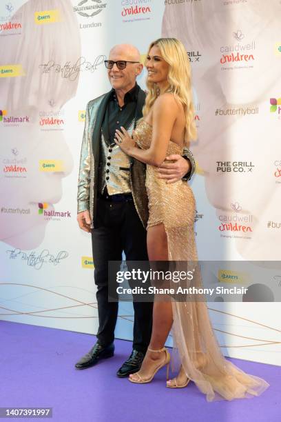 John Caudwell and Christine McGuinness attend the Caudwell Children Butterfly Ball 2022 at The Londoner Hotel on July 07, 2022 in London, England.