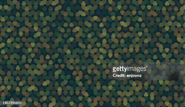 seamless camouflaged shapes wallpaper background - camo background stock illustrations