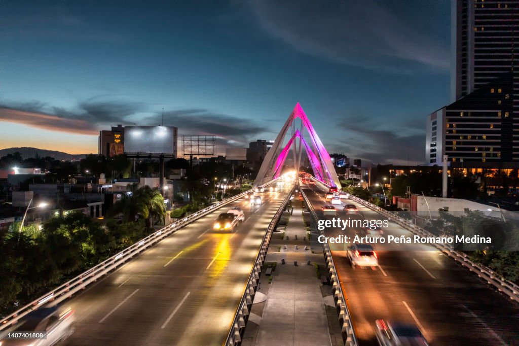 Guadalajara at night, Jalisco, Mexico