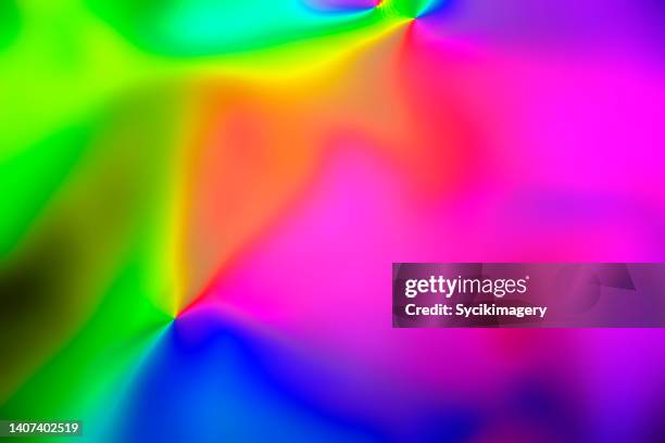 psychedelic rainbow background - iridescent stock-fotos und bilder