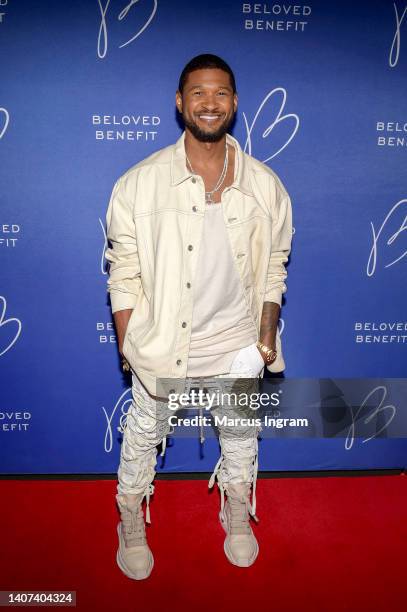 Usher attends the 2022 Beloved Benefit at Mercedes-Benz Stadium on July 07, 2022 in Atlanta, Georgia.