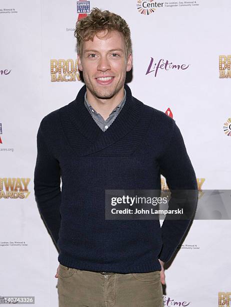 Barrett Foa attends Broadway Backwards 7 at the Al Hirschfeld Theatre on March 5, 2012 in New York City.