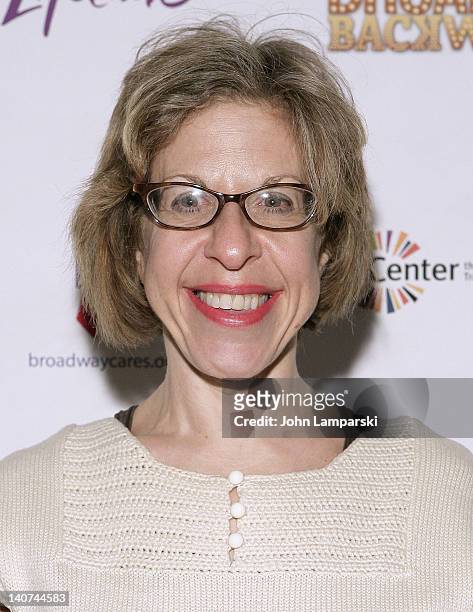 Jackie Hoffman attends Broadway Backwards 7 at the Al Hirschfeld Theatre on March 5, 2012 in New York City.
