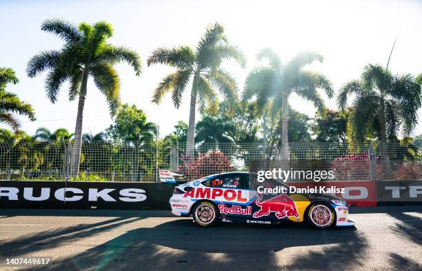 Shane van Gisbergen driver of the Red Bull Ampol Holden Commodore ZB during practice for the Townsville 500 round of the 2022 Supercars Championship...