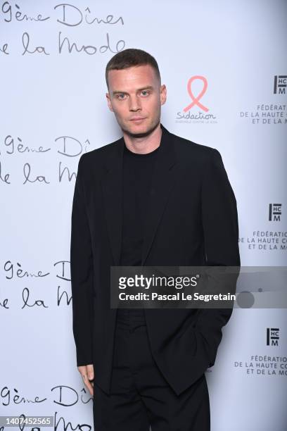 Matthew Williams attend "Diner De La Mode" to benefit Sidaction at Pavillon Cambon Capucines on July 07, 2022 in Paris, France.