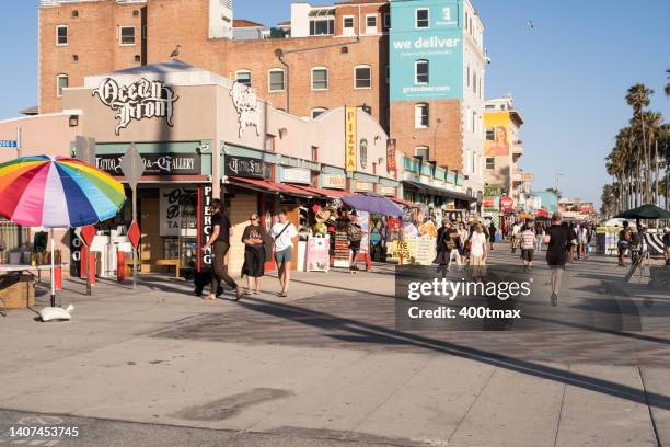 venice beach - playa de santa mónica fotografías e imágenes de stock