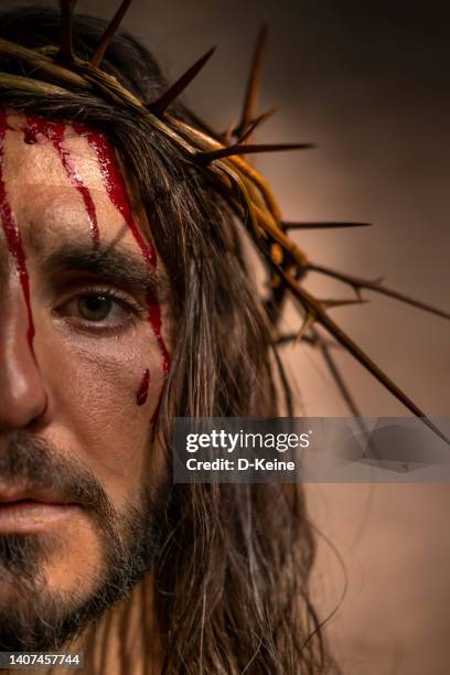 jesus christ - thorn stock pictures, royalty-free photos & images