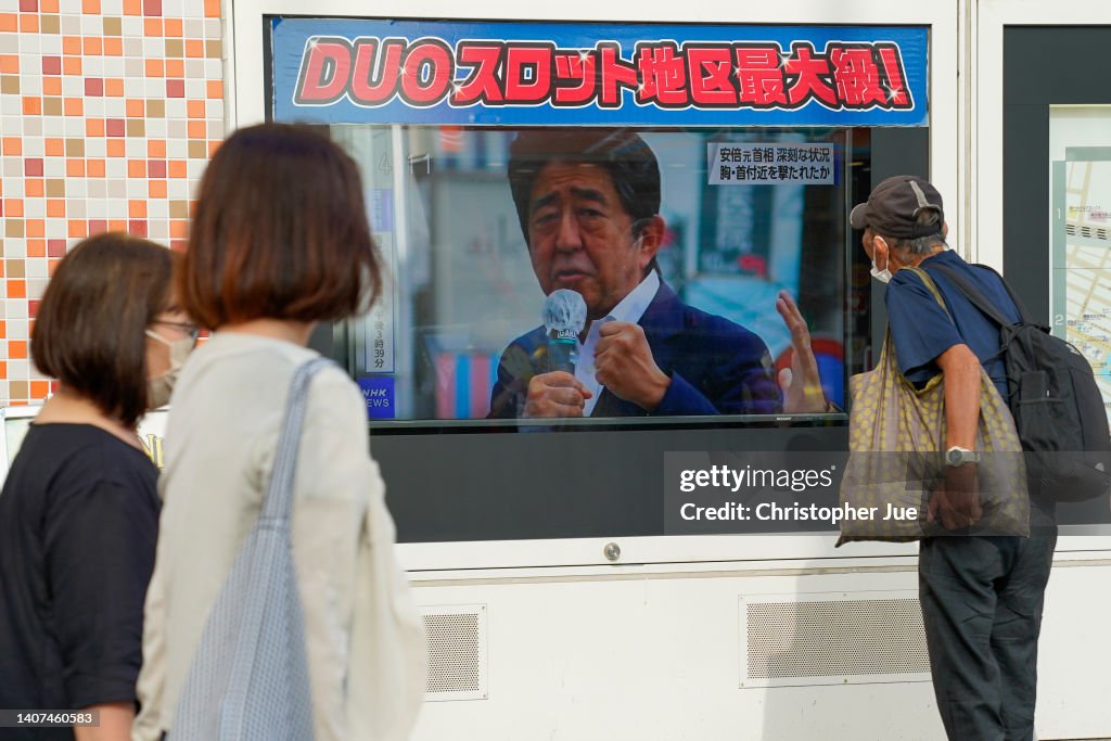 Tokyo Reacts As Former PM Abe Is Shot While Campaigning