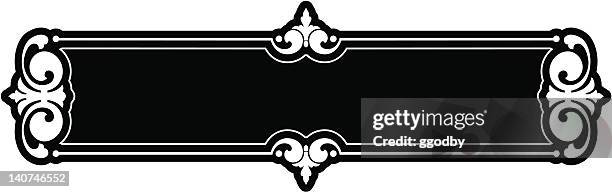 ornate frame design - western pattern stock illustrations