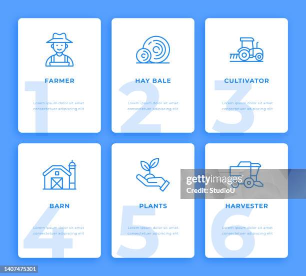 agriculture infographic concept - fertilizer application stock illustrations