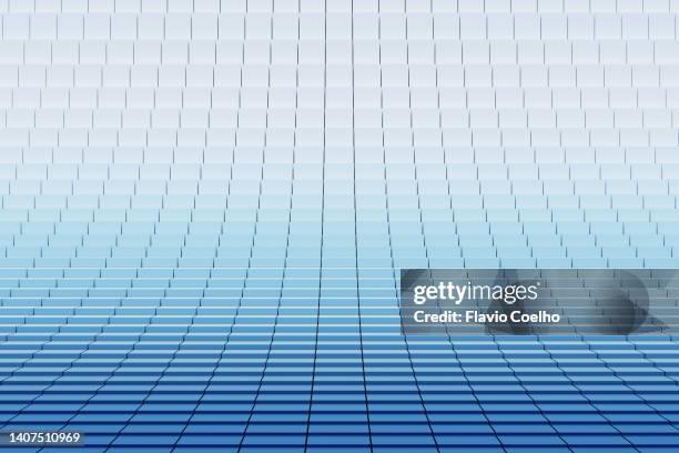 stepped blue to white gradient background - bent ladder stock pictures, royalty-free photos & images