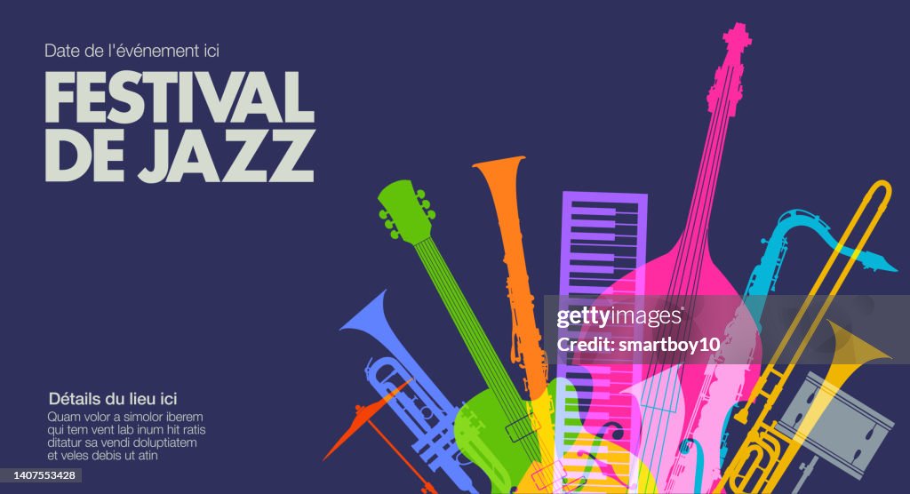 Jazz Festival Poster - in French
