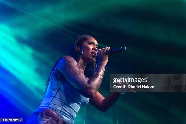 Tiwa Savage performs on stage at North Sea Jazz festival at Ahoy on July 8, 2022 in Rotterdam, Netherlands.