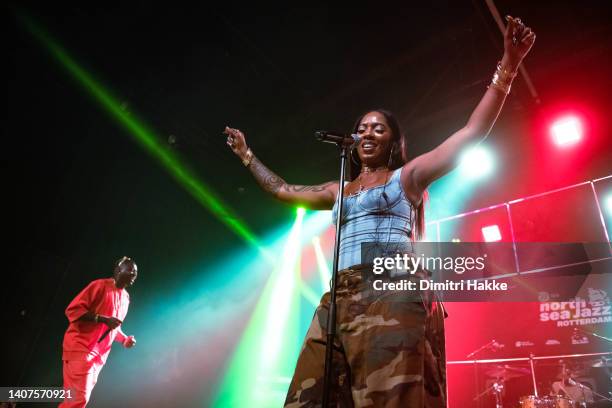 Tiwa Savage performs on stage at North Sea Jazz festival at Ahoy on July 8, 2022 in Rotterdam, Netherlands.