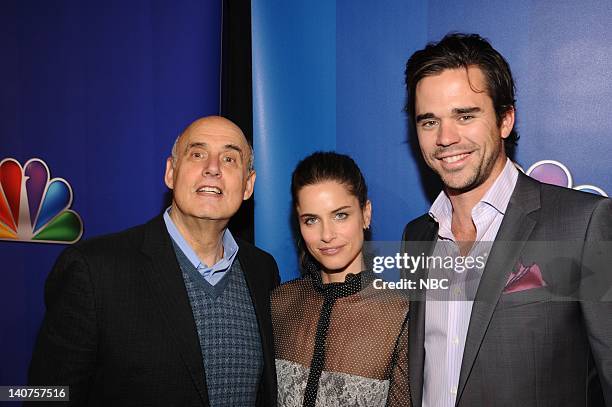 Red Carpet Arrivals -- Pictured: Jeffrey Tambor, Amanda Peet, David Walton "Bent" -- Photo by: Peter Kramer/NBC/NBCU Photo Bank