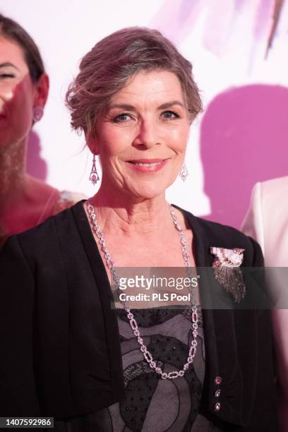 Caroline, Princess of Hanover attends the Rose Ball 2022 on July 08, 2022 in Monte-Carlo, Monaco.