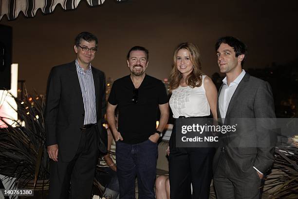 Vanity Fair and Perry Ellis toasted NBC's "The Office" at an Emmy weekend celebration at the Chateau Marmont with cast, producers and other...