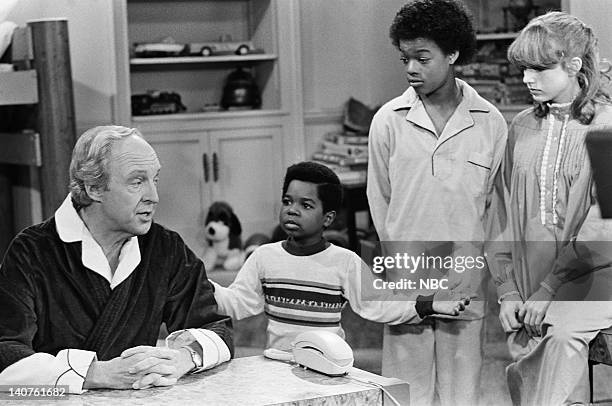 Small Claims Court" Episode 3 -- Pictured: Conrad Bain as Philip Drummond, Gary Coleman as Arnold Jackson, Todd Bridges as Willis Jackson, Dana Plato...