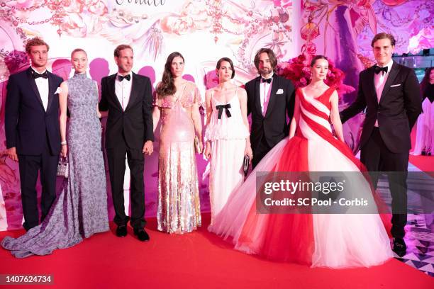 Pierre Casiraghi, Beatrice Borromeo, Andrea Casiraghi, Tatiana Santo Domingo, Charlotte Casiraghi, Dimitri Rassam, Princess Alexandra of Hanover and...