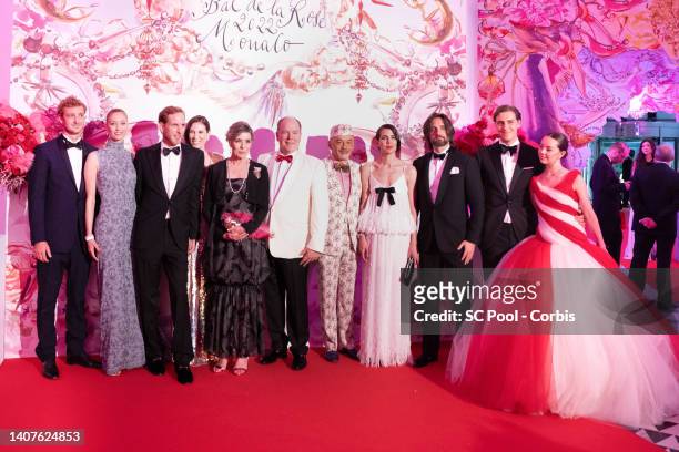 Pierre Casiraghi, Beatrice Borromeo, Andrea Casiraghi, Tatiana Santo Domingo, Princess Caroline of Hanover, Prince Albert II of Monaco, Christian...