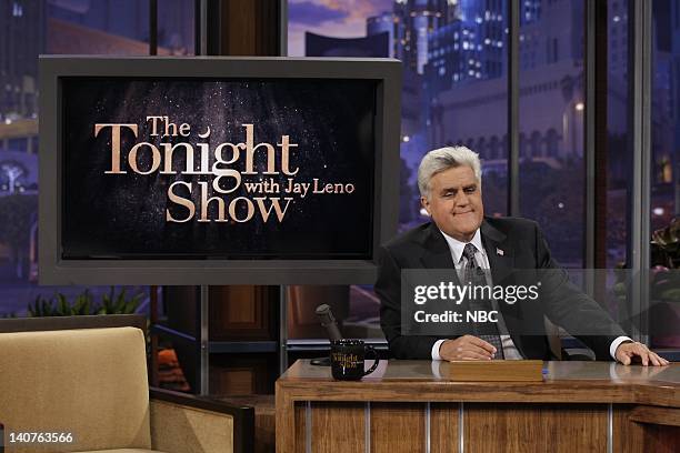 Episode 3870 -- Pictured: Host Jay Leno during a segment on July 28, 2010 -- Photo by: Paul Drinkwater/NBCU Photo Bank