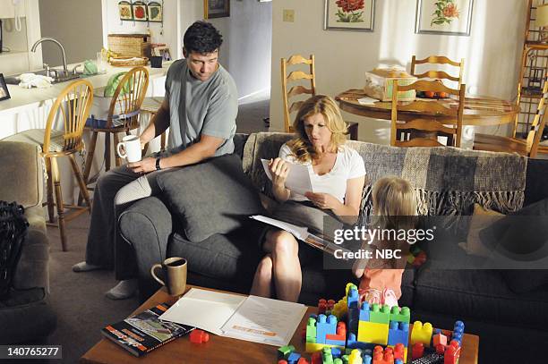 Don't Go" Episode 510 -- Pictured: Kyle Chandler as Coach Eric Taylor, Connie Britton as Tami Taylor, Madilyn Landry as Gracie Taylor -- Photo by:...