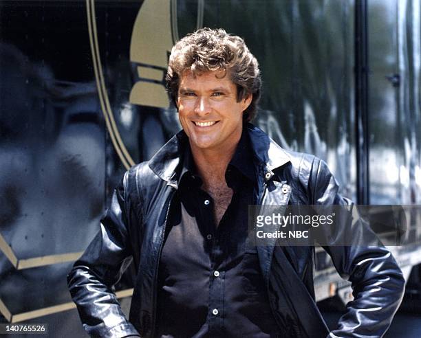 Knight of the Juggernaut" Episode 1 -- Pictured: David Hasselhoff as Michael Knight -- Photo by: Frank Carroll/NBC/NBCU Photo Bank