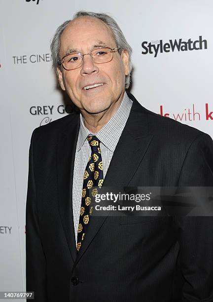 Robert Klein attends the Cinema Society & People StyleWatch with Grey Goose screening of "Friends With Kids" at the SVA Theater on March 5, 2012 in...