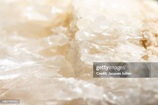 rough crystal stone - clear quartz stock pictures, royalty-free photos & images