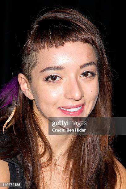 Actress Angelina Prendergast attends the "Innocent Flesh" cast photo call at the Actors Temple Theatre on March 6, 2012 in New York City.