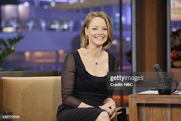 Episode 4042 -- Pictured: Actress/director Jodie Foster during an interview on May 13, 2011 -- Photo by: Stacie McChesney/NBC/NBCU Photo Bank