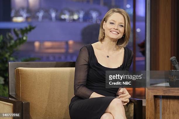 Episode 4042 -- Pictured: Actress/director Jodie Foster during an interview on May 13, 2011 -- Photo by: Stacie McChesney/NBC/NBCU Photo Bank