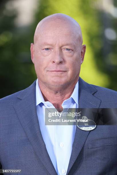 Of Disney Bob Chapek attends Marvel Avengers Campus opening ceremony at Disneyland Paris on July 09, 2022 in Paris, France.