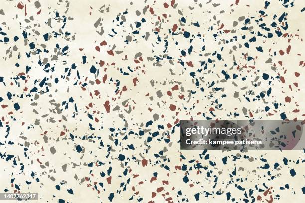 light yellow terrazzo pattern background pattern - terrazzo pattern stock pictures, royalty-free photos & images