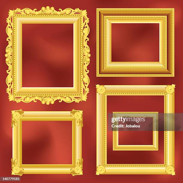 Museum Frame Style Gold Museum Frame High Res Illustrations - Getty Images